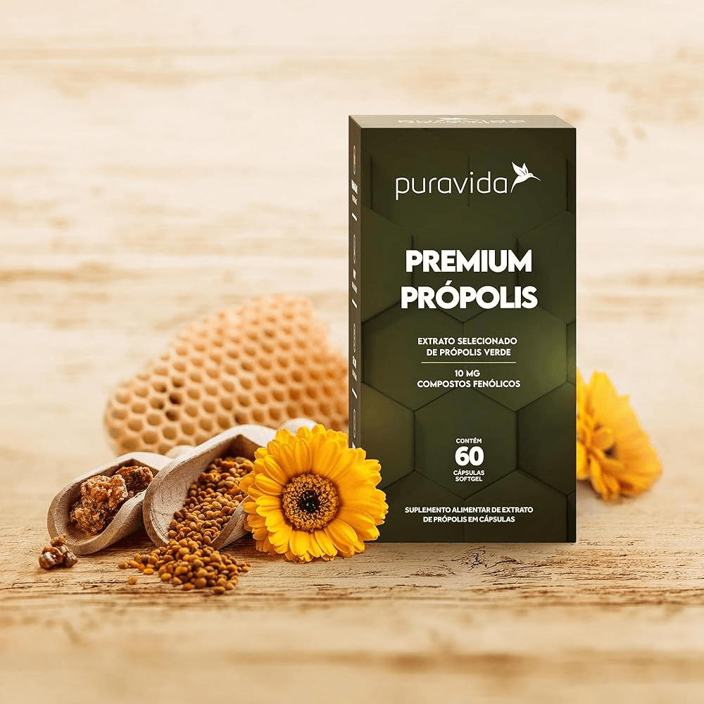 Própolis Verde Premium Puravida 60Caps
