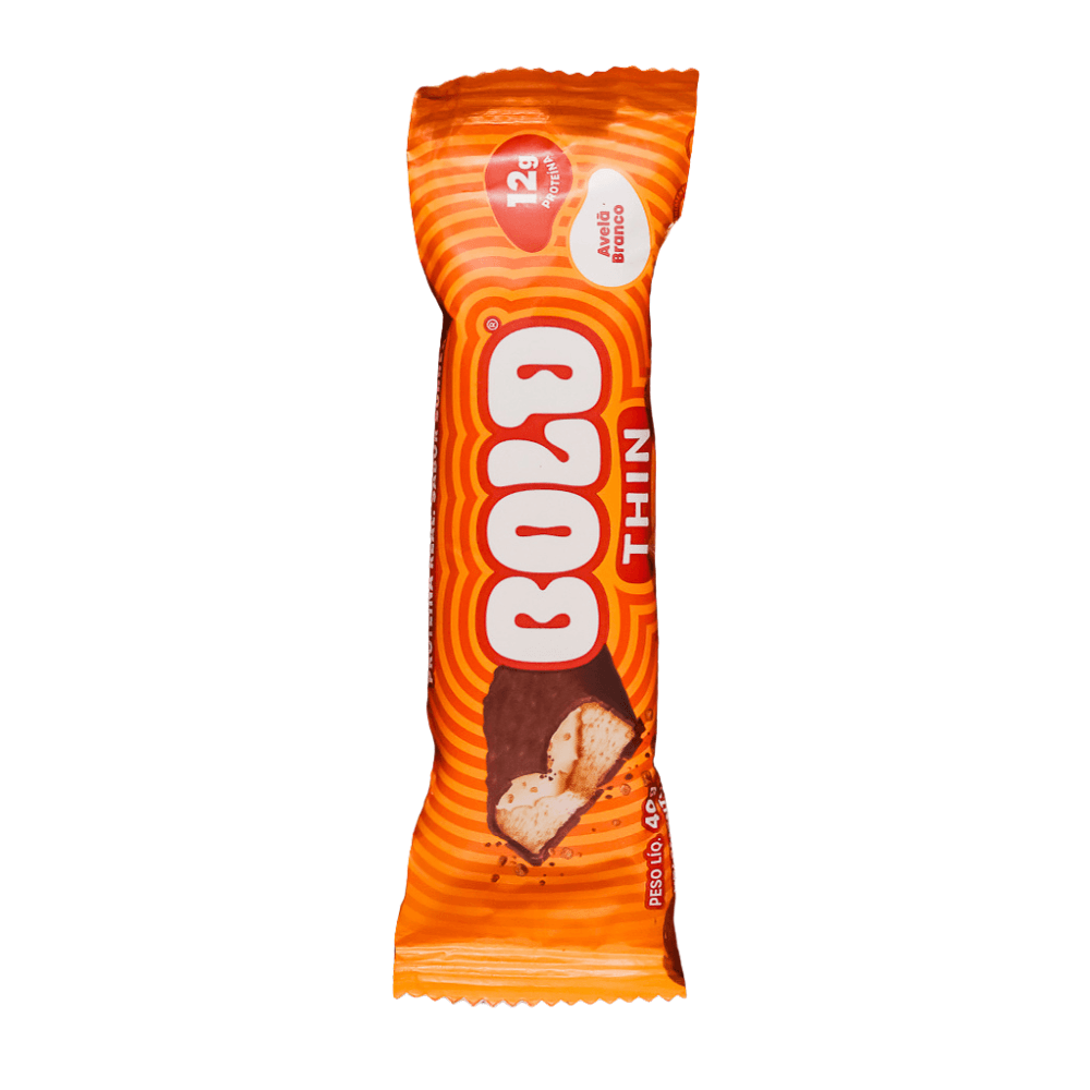 Barra De Proteína Thin Avelã Branco Bold 40G