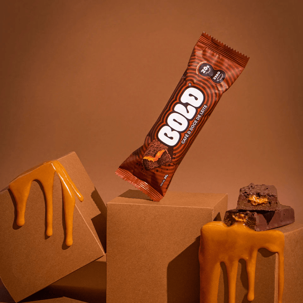 Barra De Proteína Café E Doce Leite Bold 60G
