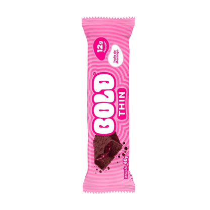 Barra De Proteína Thin Trufa De Morango Bold 40G