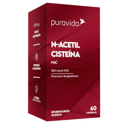Aminoácido N-Acetil Cisteina Puravida 60Caps
