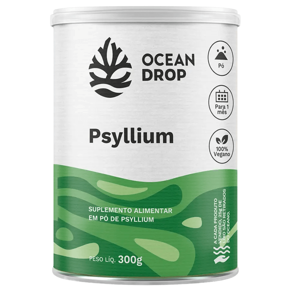 Psyllium Em Pó Ocean Drop 300G