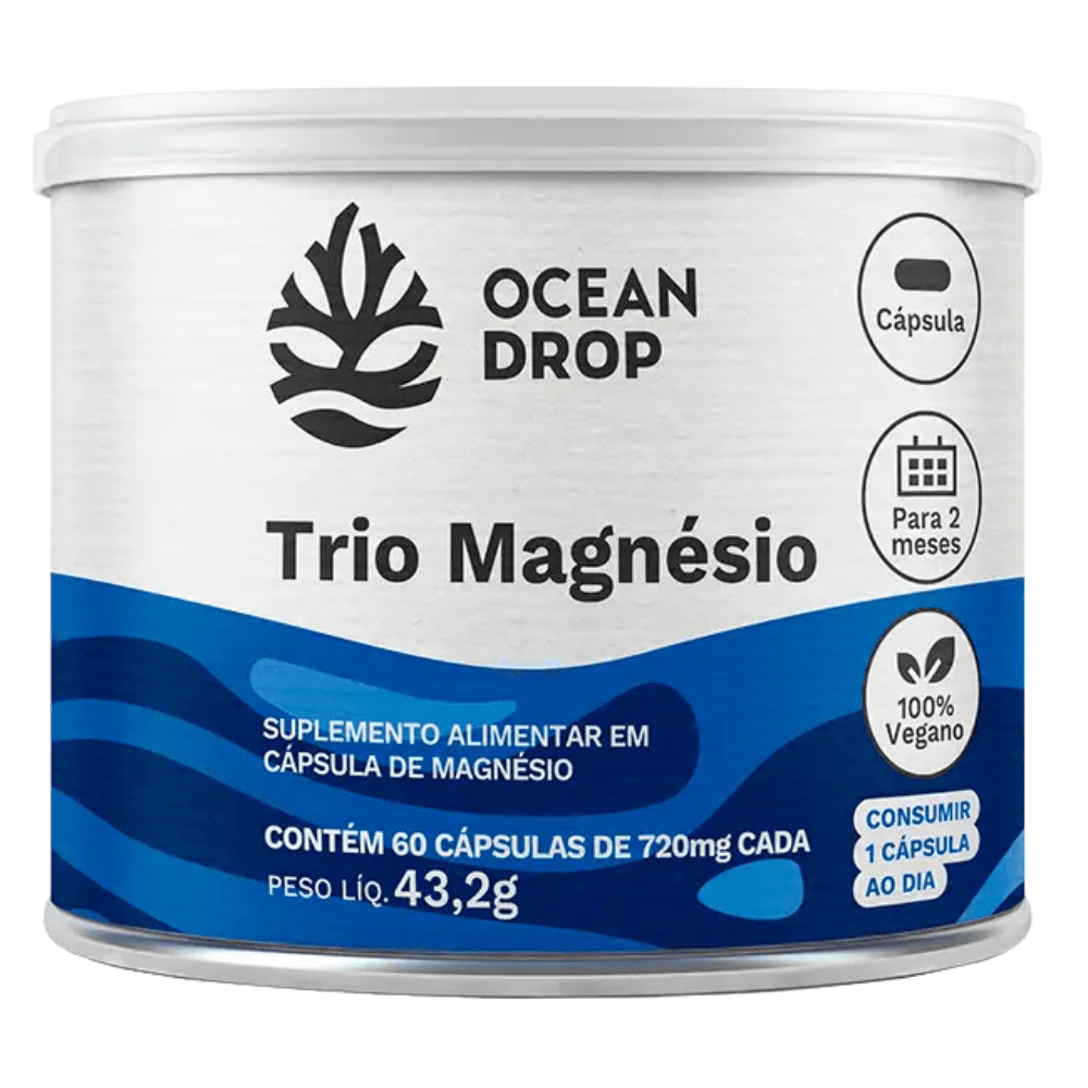 Trio Magnésio Ocean Drop 60Caps