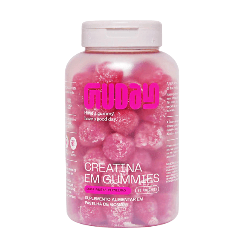 Creatina Em Gummies Frutas Vermelhas Guday 60Un