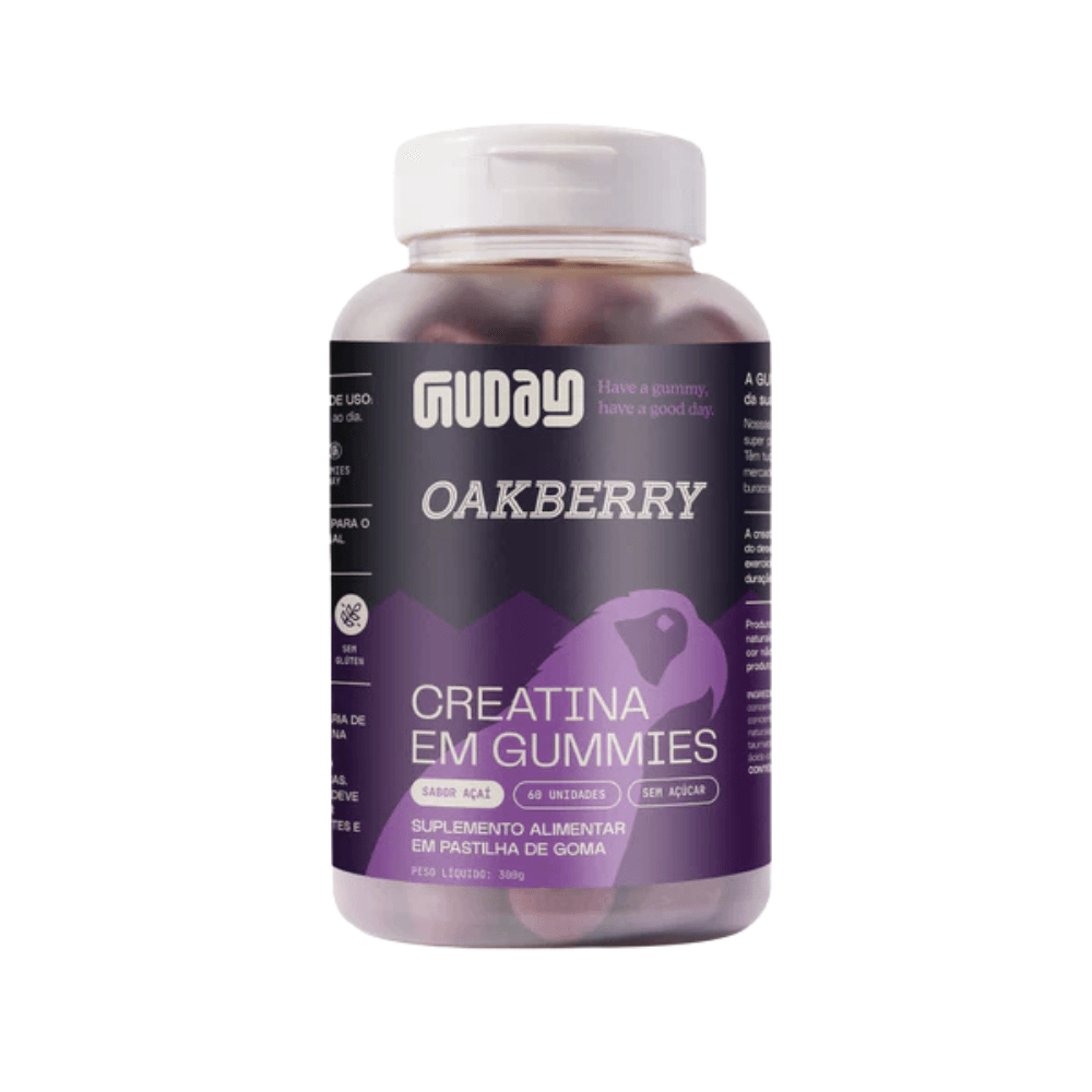 Creatina Em Gummie Oakberry Açaí Guday 60Un