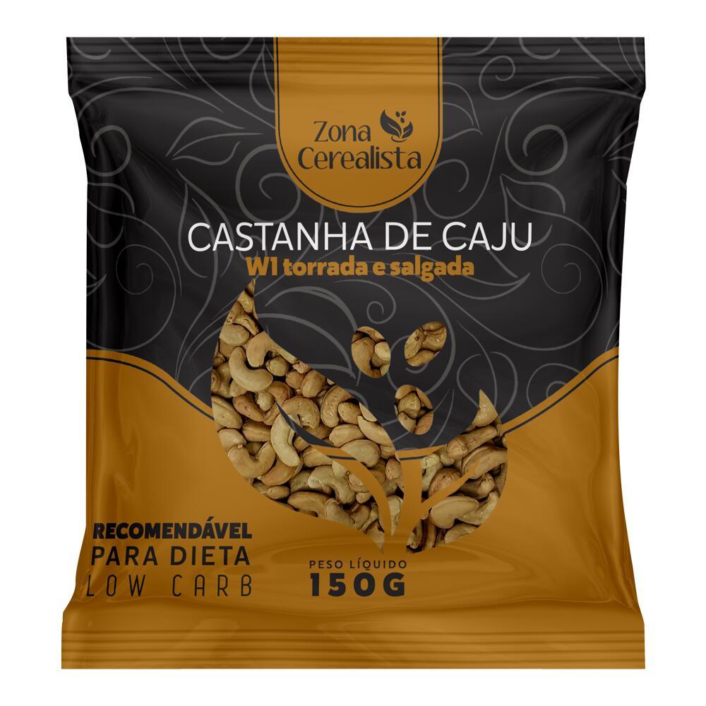 Castanha de Caju W1 Torrada e Salgada Zona Cerealista 150g