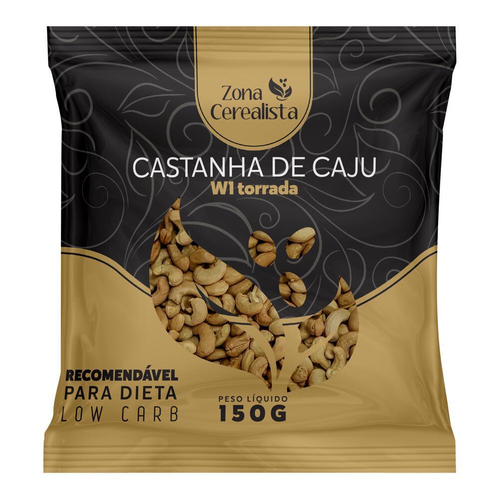 Castanha de Caju W1 Torrada e Sem Sal Zona Cerealista 150g