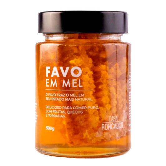 Mel Com Pedaços de Favo Casa Roncador 500g