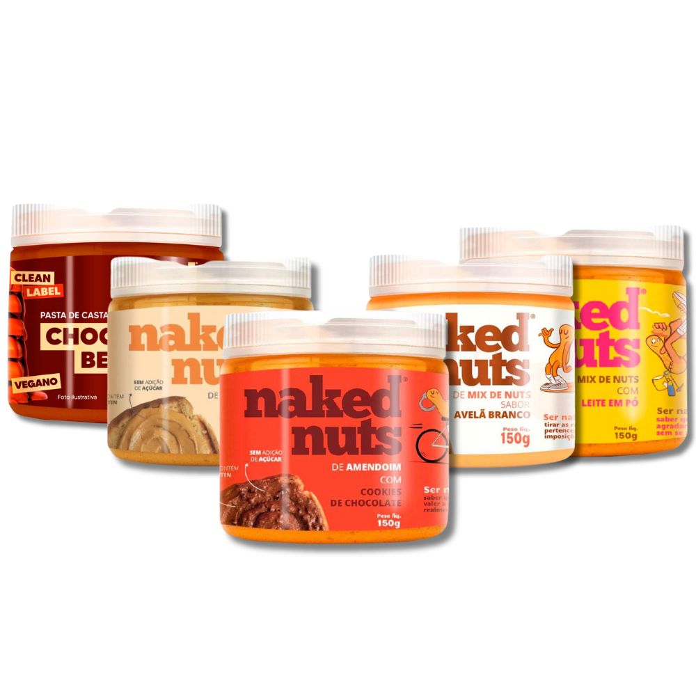 Kit Mini Pastinhas Naked Nuts
