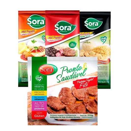 Combo Proteínas Vegetais Texturizadas Sora