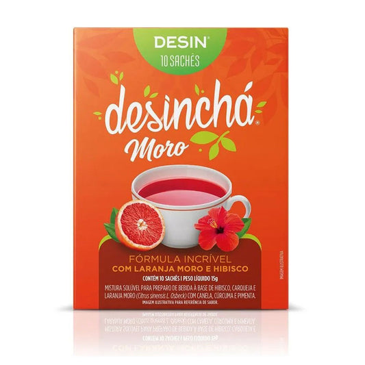 Desinchá Moro com Laranja Moro e Hibisco 10 Sachês