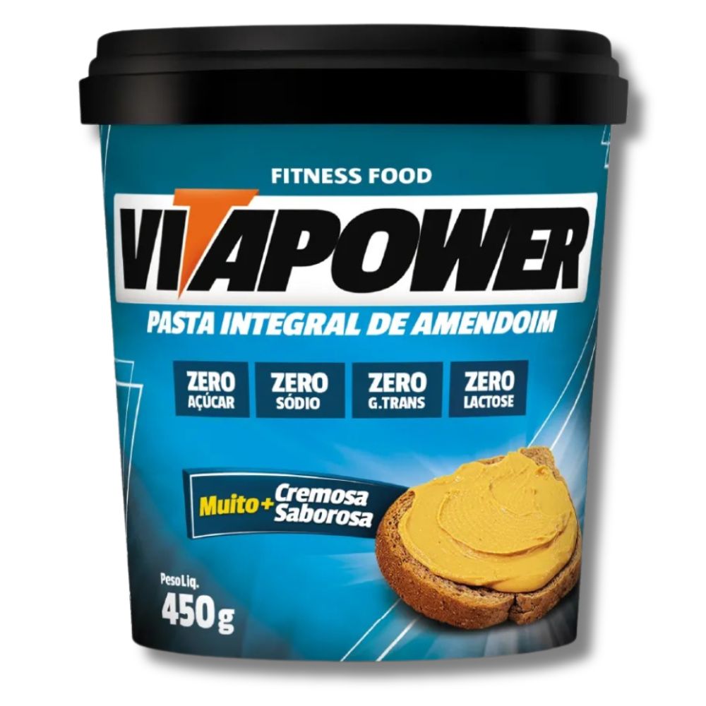 Pasta de Amendoim Integral VitaPower 450g