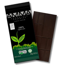 Barra de Chocolate AMMA Orgânico 100% Cacau 80 g