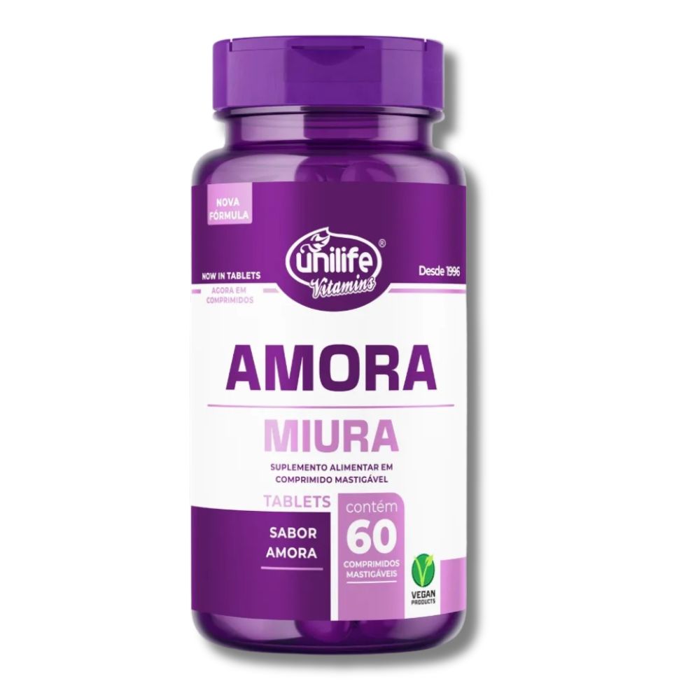 Amora Miura Unilife 60 Comprimidos Mastigáveis 