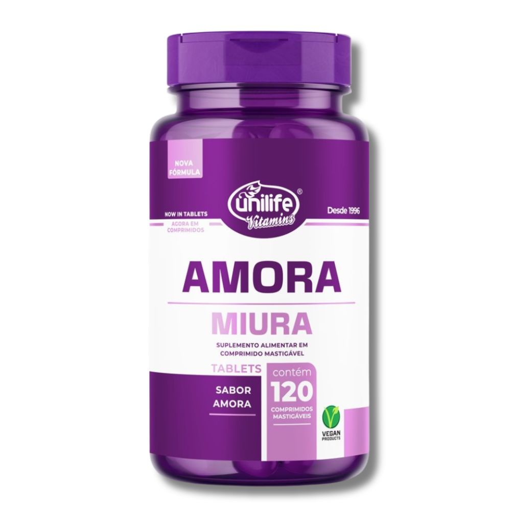 Amora Miura Unilife 120 Comprimidos Mastigáveis