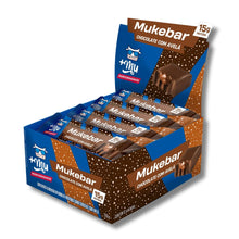 Barra de Proteína Mukebar Sabor Chocolate com Avelã – Caixa com 12 Unidades (60 g cada)