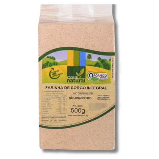 Farinha de Sorgo Integral Orgânico Coopernatural 500g