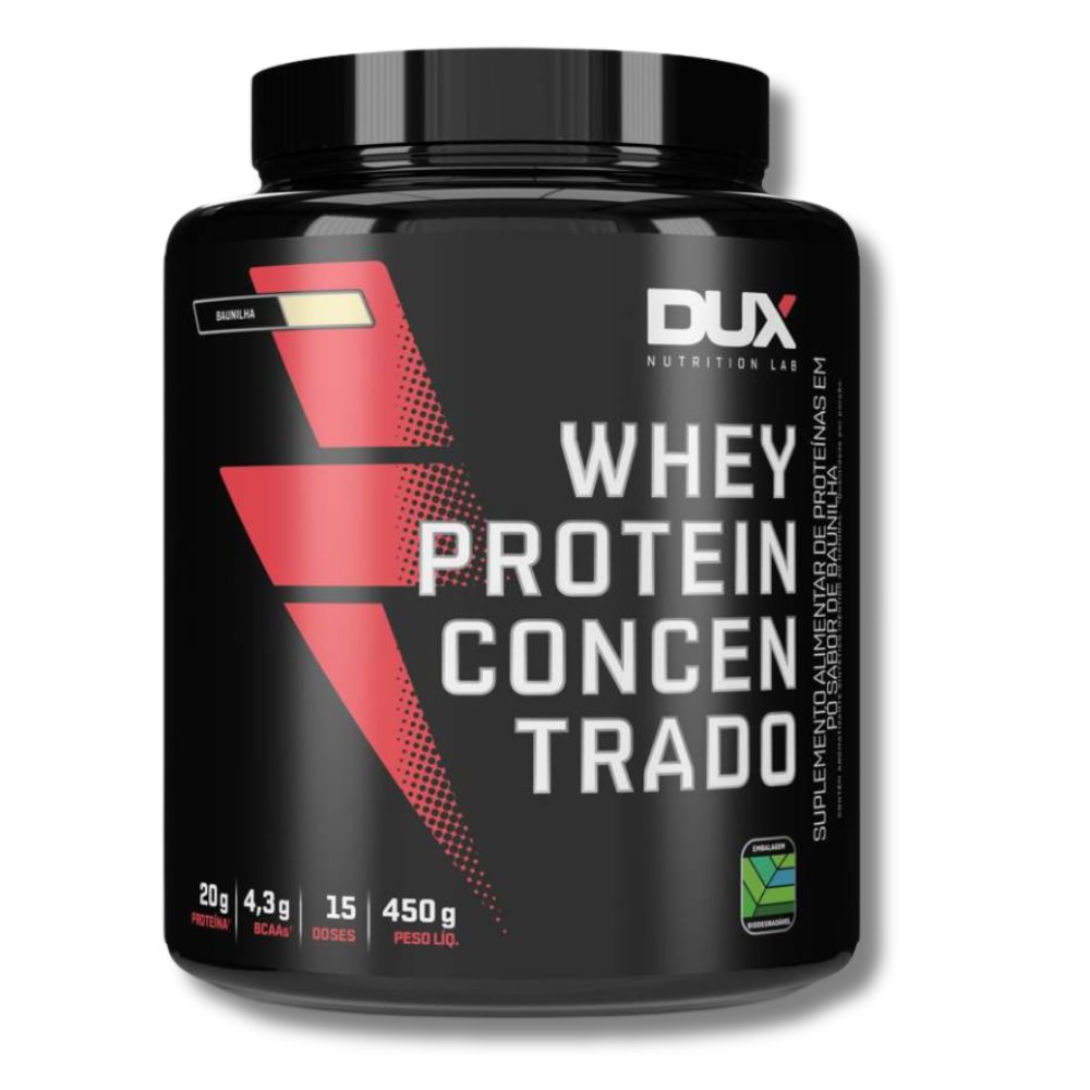 Whey Protein Concentrado Baunilha Dux 450g