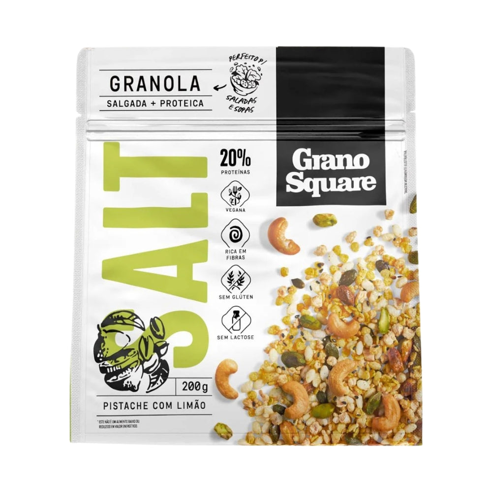 Granola Salgada Pistache Limão Grano Square 200g