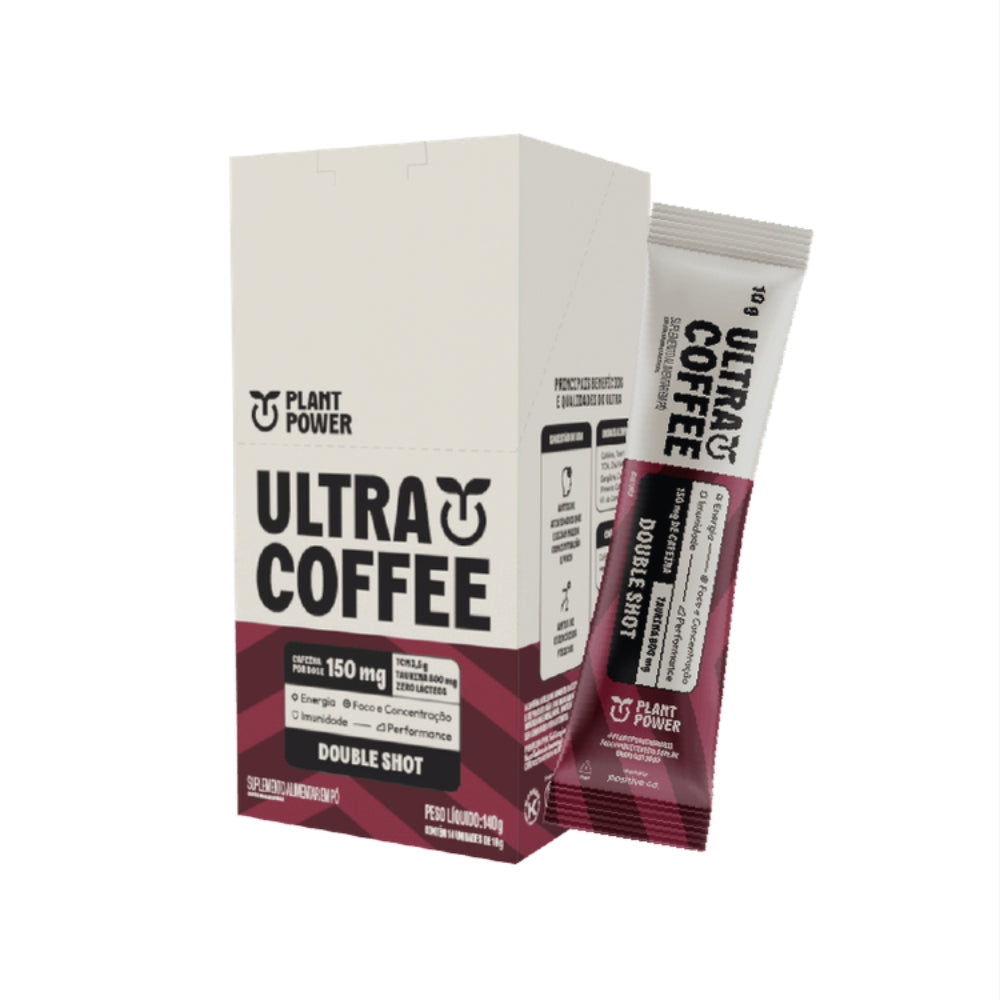 Ultracoffee Double Shot Plant Power 14 Sachês de 10g