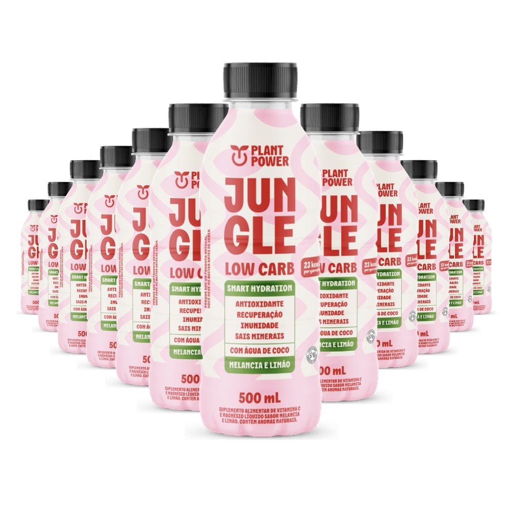 Isotônico Jungle Melancia Com Limão Plant Power (12un de 500ml)