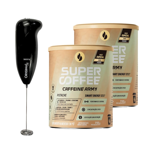 Combo Supercoffee Pistache Max Mini Mixer