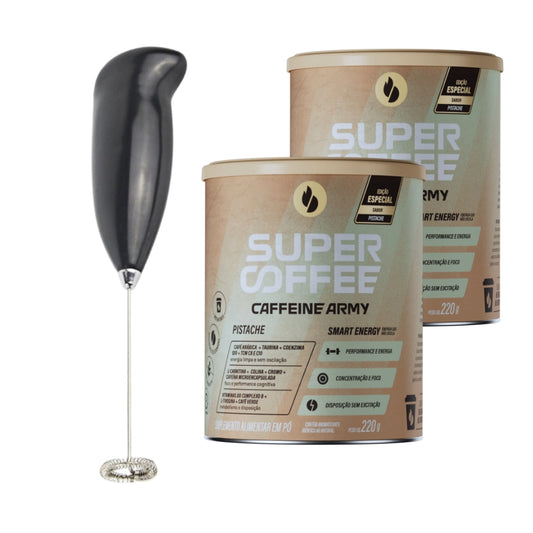 Combo Supercoffee Pistache Max Mini Mixer