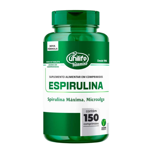 Espirulina Microalga Unilife 150 Cápsulas
