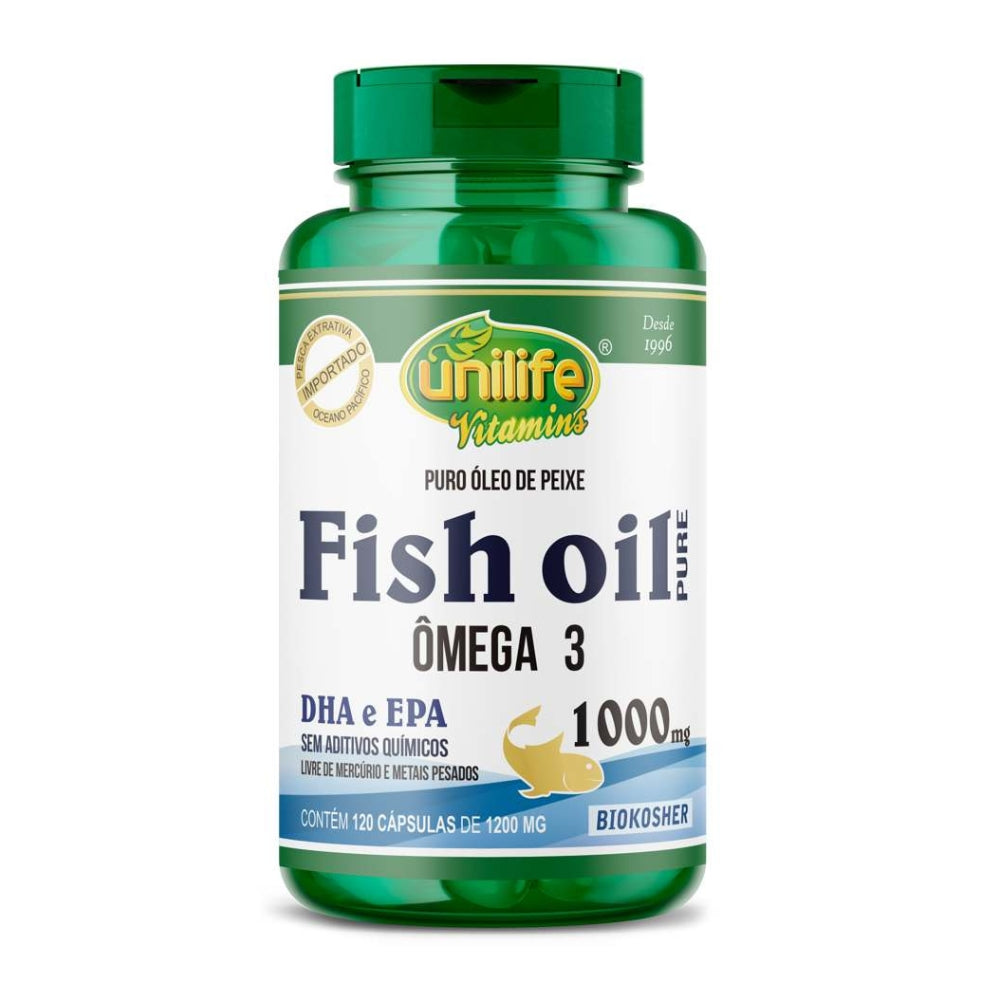 Ômega 3 Fish Oil Pure Unilife 120 Cápsulas