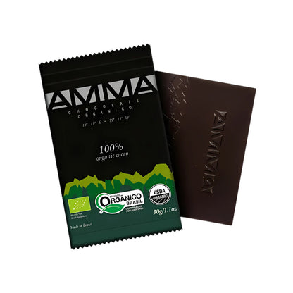 Chocolate Orgânico 100% Cacau AMMA 30g