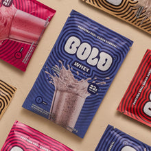 - Bold Whey Protein Cookies & Cream, 30 g Sachet (Display of 10)
- Bold Whey Protein Cookies & Cream, Sachê 30 g (Display com 10 unidades)